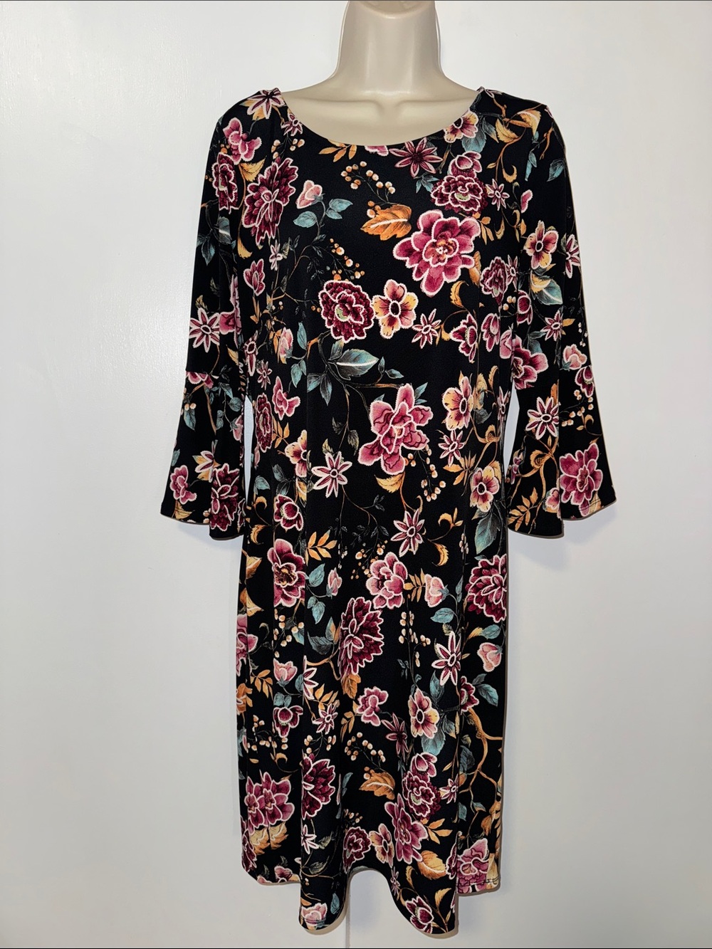 JM Studio By John Meyer Floral Print Dress Women’s L Large